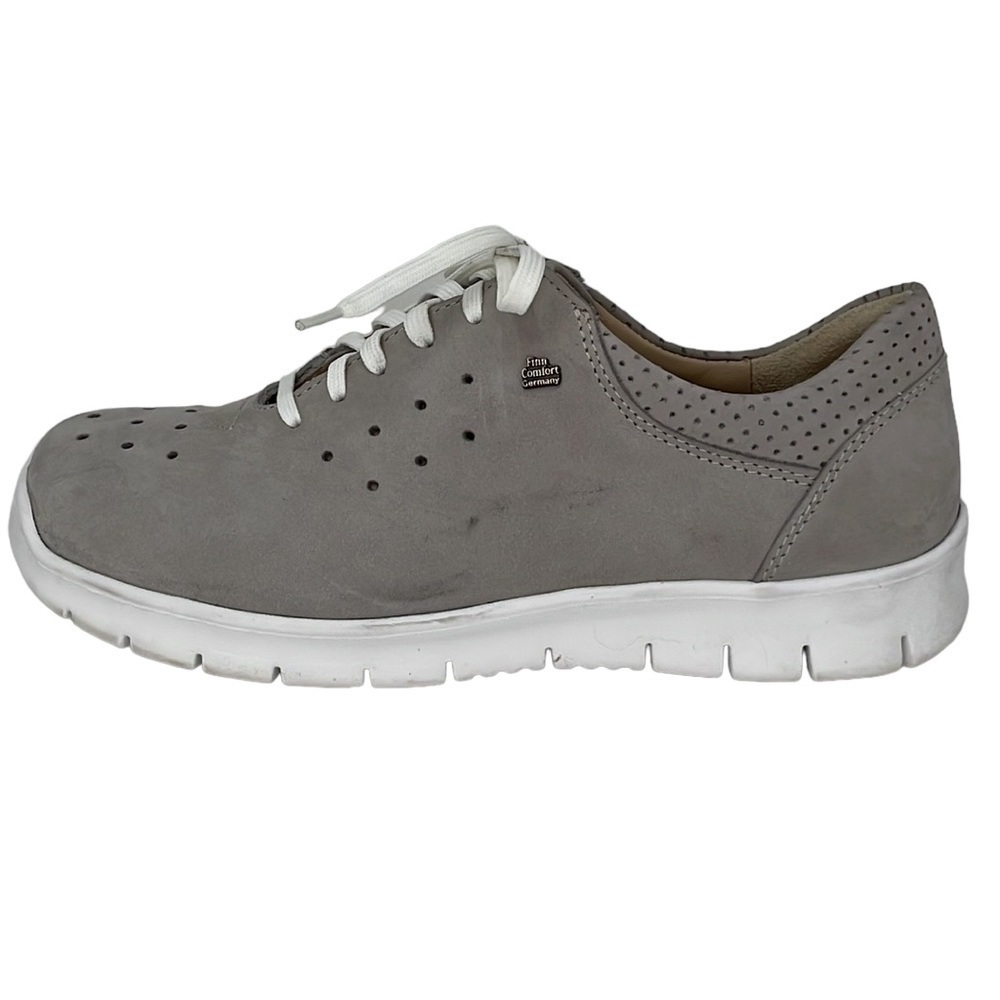 Finn Comfort Shoes Nwot Gray Sneaker Lace Up Size Eu 35 Us 5
